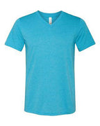 Unisex Triblend V-Neck T-Shirt - BLUE TRIBLEND - S(D0102H7W7Q6)