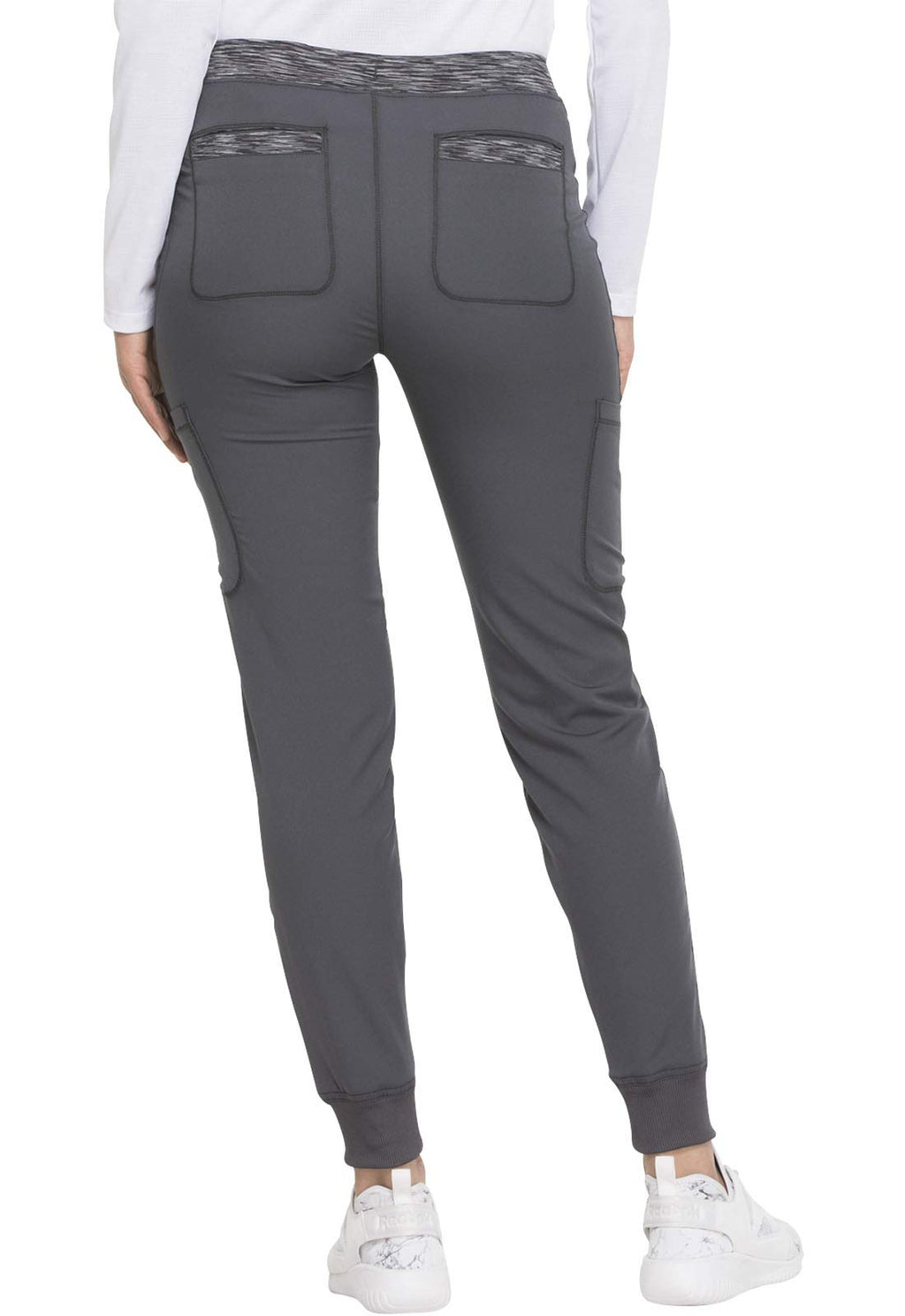 Dynamix Scrub Joggers for Women, Athletic-Inspired DK185P, XXS Petite, Pewter
