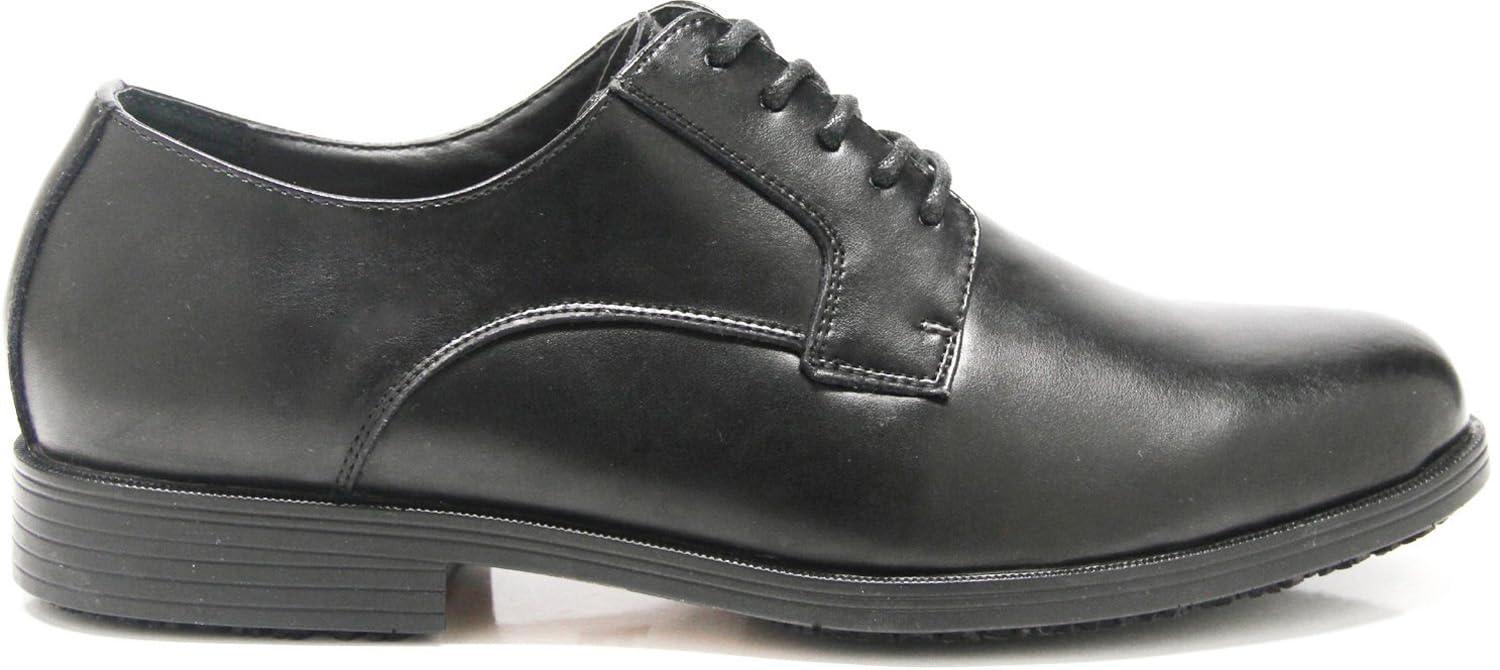 Genuine Grip 940-6.5W Womens Black Slip-Resistant Oxfords Dress Shoes Size 6.5 Wide