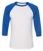 Unisex 34-Sleeve Baseball T-Shirt - gRY cHR BLK TRB - S(D0102H7WgPP)