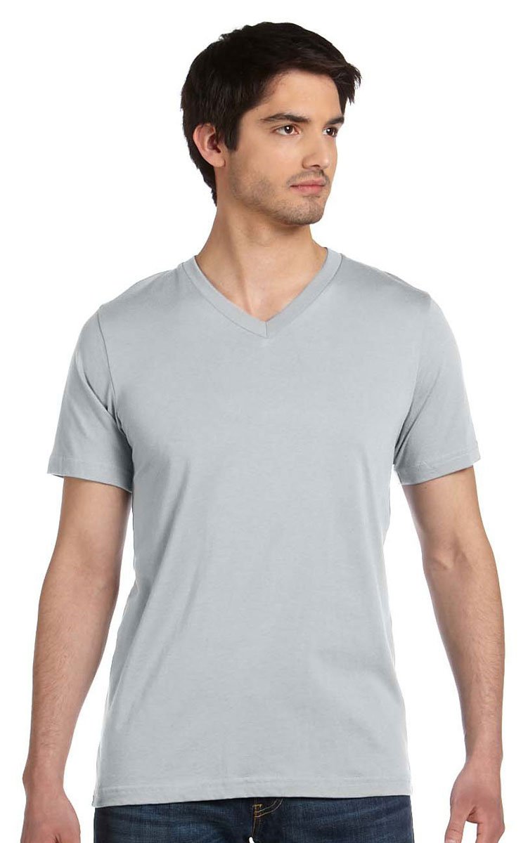 Unisex Jersey Short-Sleeve V-Neck T-Shirt - TRUE ROYAL - XS(D0102H7WcV6)
