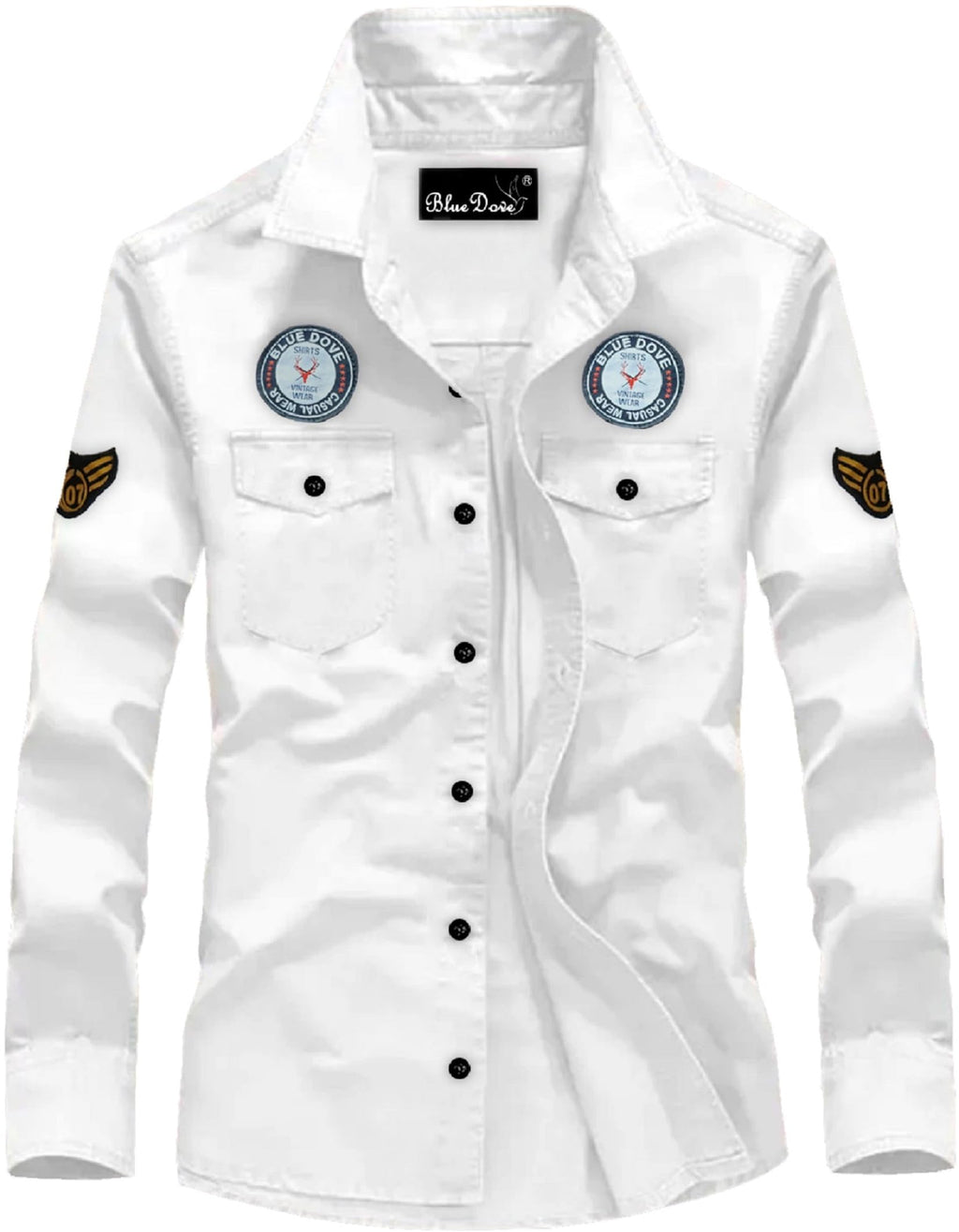 Kadiyu Double Pocket MenS Casual Shirt - Regular Fit, Solid Spread Collar, Versatile Everyday Wear, Comfortable And Stylish Desi