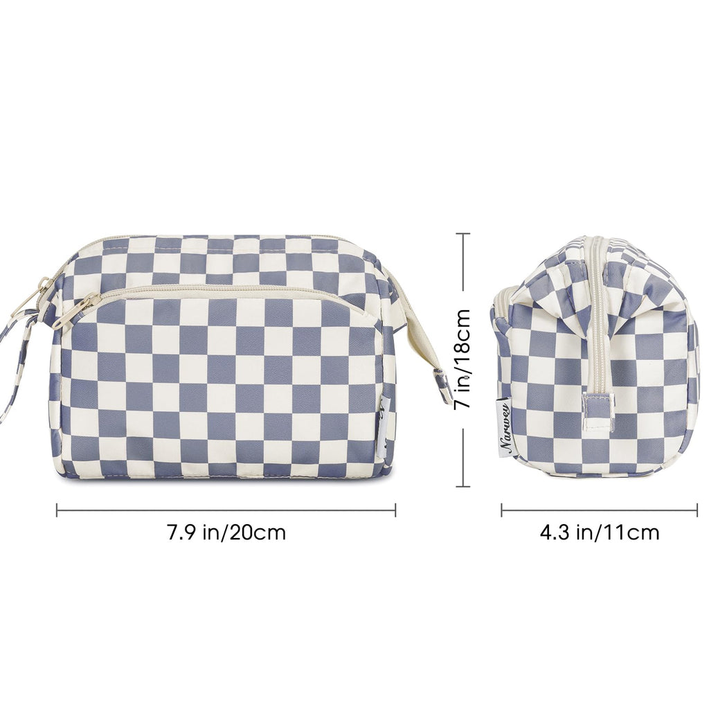 Narwey Large Women Makeup Bag Wide-open Make up Bag Travel Cosmetic Organizer Toiletry Bag for Cosmetics Toiletries Accessories