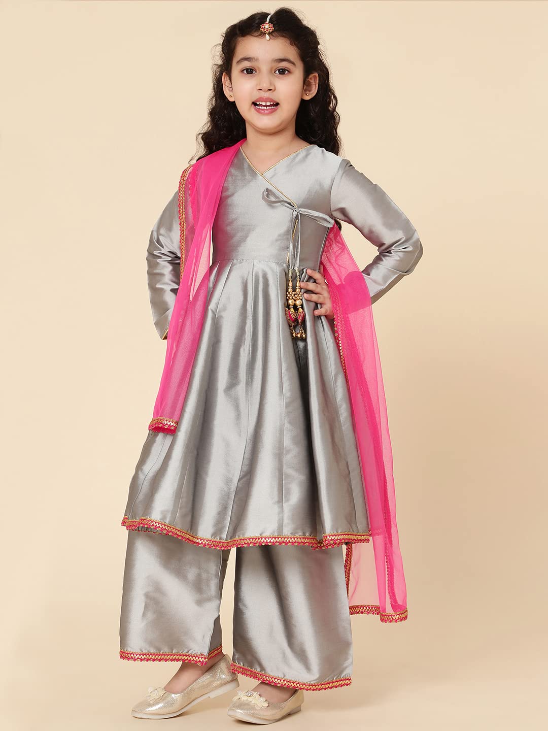 A.T.U.N. Girls Anarkali Palazzo Set