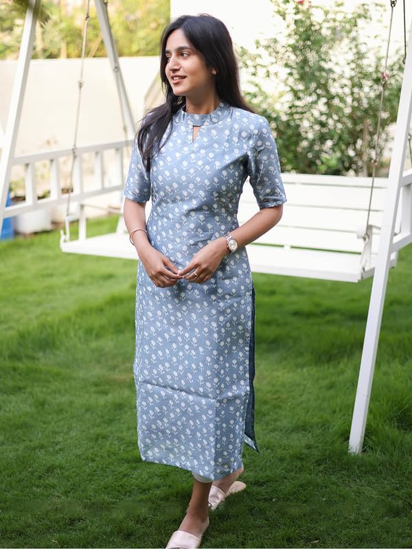 24 Carat Suit WomenS Rayon Printed Straight Kurti | Stylish Ethnic Wear For Women & Girls | Casual & Office Wear Kurta | Comfor