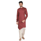 Manyavar MenS Silk Blend Other Kurta (Ml11928_Maroon_Xl)