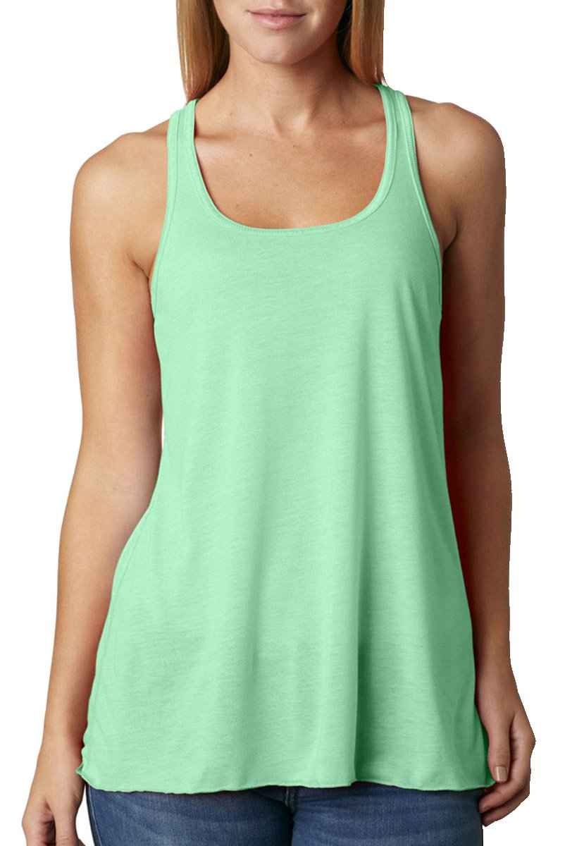 Ladies Flowy Racerback Tank - ATHLETIc HEATHER - S(D0102H7K7S2)