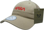 NASA Relaxed Trucker Caps, Worm, Khaki