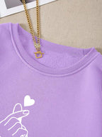 Kotty Women Full Sleeve Round Neck Printed Sweatshirt