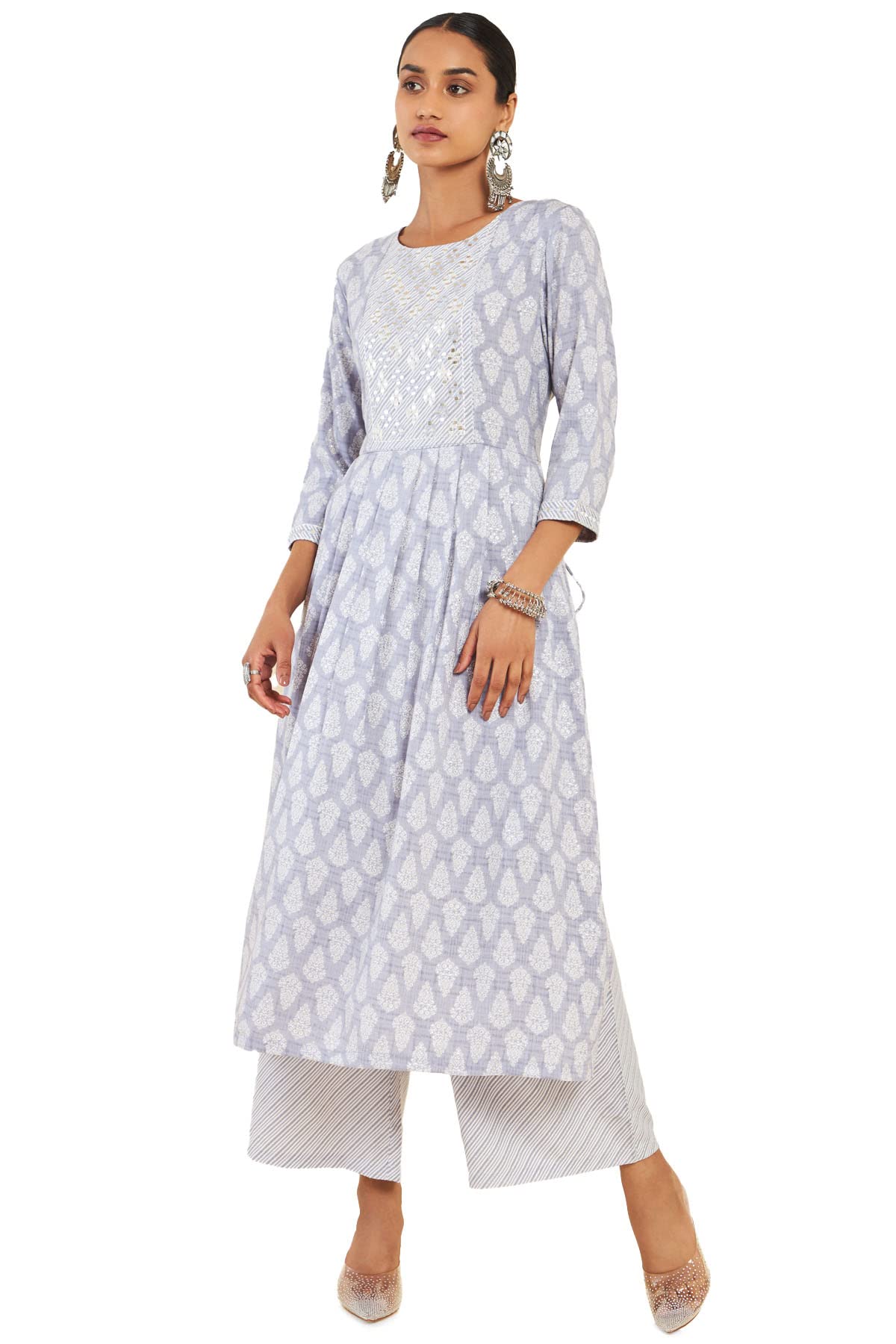 Soch Women Floral Rayon Kurta Set