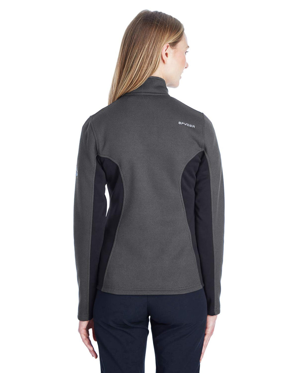 Ladies constant Full-Zip Sweater Fleece Jacket - BLAcK PLR RED - XS(D0102H7YKDP)