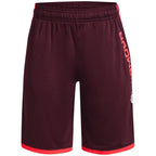 Under Armour Boys' Stunt 3.0 Shorts, (602) Dark Maroon/Beta/White, X-Large