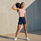 BlissClub Ultimate Shorties Lite | Gym Shorts for Women Workout, Sports Shorts, Swim Shorts and Shapewear for Tummy | High Waist
