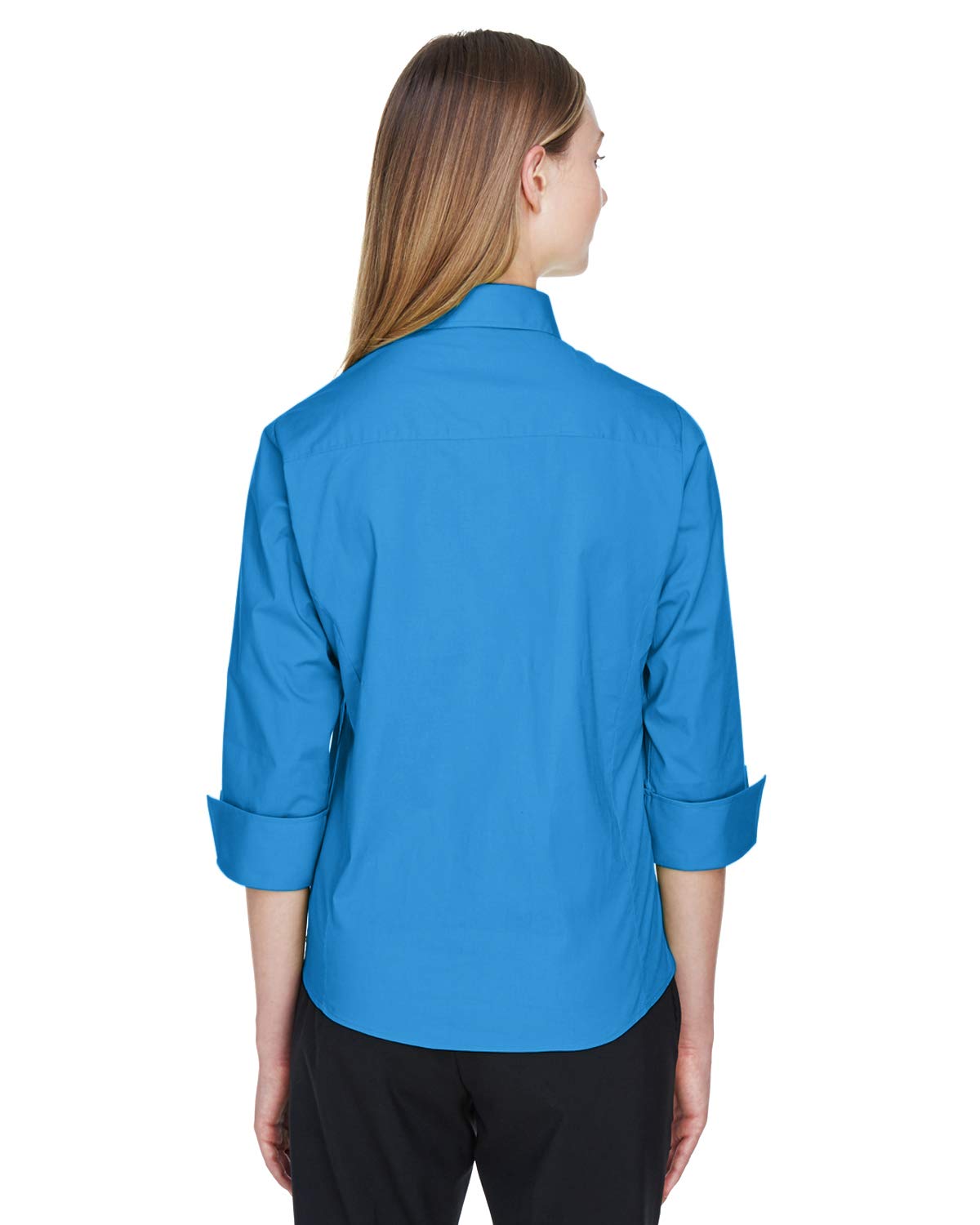 Ladies Perfect Fit34-Sleeve Stretch Poplin Blouse - LIME - S(D0102H7YEVT)