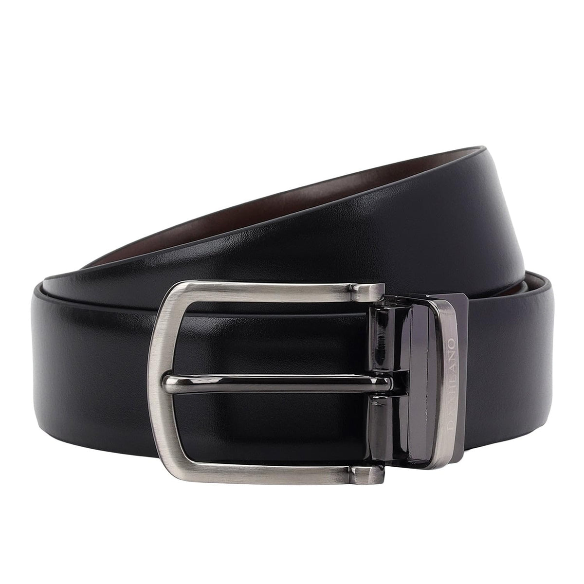 Da Milano Reversible Leather Belt For Men  Black & Brown (Size 90 Cm) (328735ROl) 38