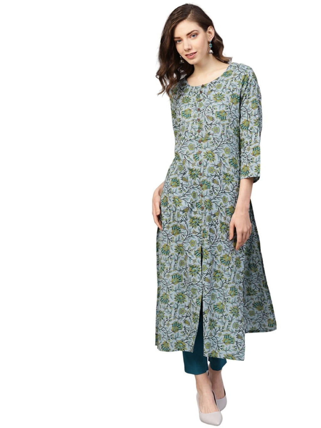 Varanga Women'S Cotton Kurta (Var229856-M_Grey