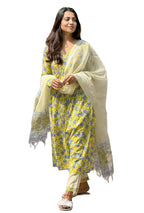 Alvami Women'S Viscose Regular Kurta Set (Ajanta_Yellow