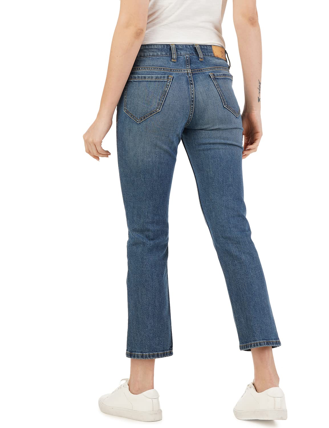 INKD Womens Stretchable Straight Fit Jeans