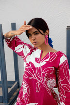 ANNI DESIGNER Ladies Cotton Blend Kurta with Trousers, pink, XXL