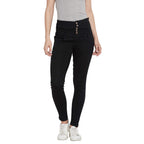 Nifty Womens Denim Stretchable High Waist Jeans (1236, Black, 36)