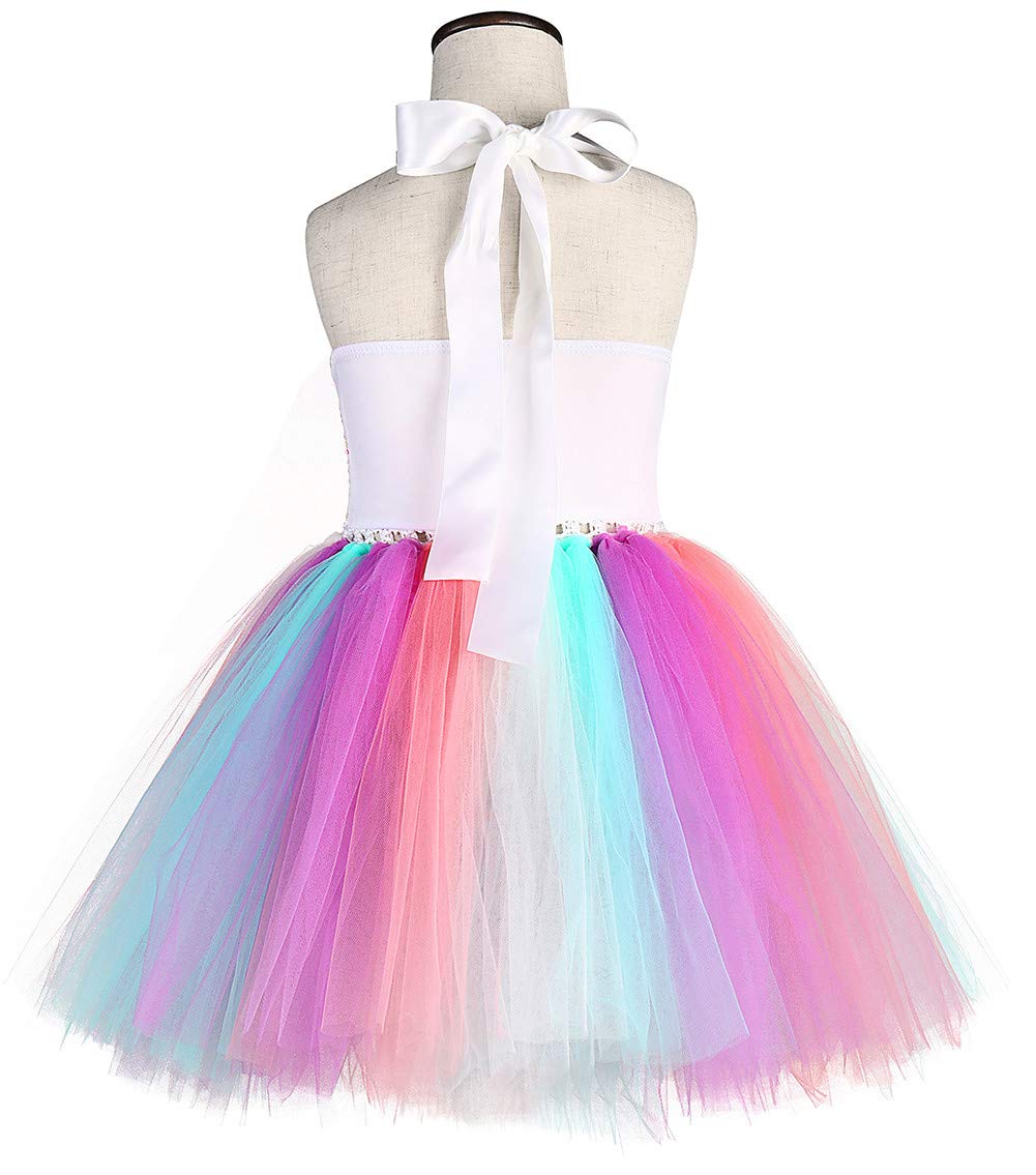 Tutu Dreams Unicorn Dress Girls Dress Up Clothes for Play Rainbow Pink Tutu Birthday Outfit Easter Gifts Party Favors Decoration