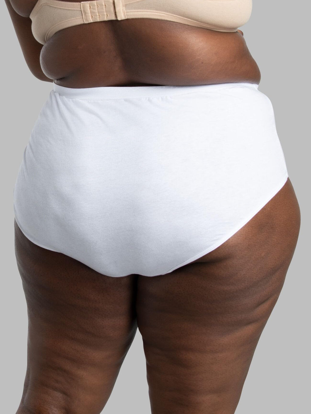 Fruit of the Loom womens Tag Free Cotton Panties (Regular & Plus Size) Briefs, Plus Size Brief - 10 Pack White, 13 US