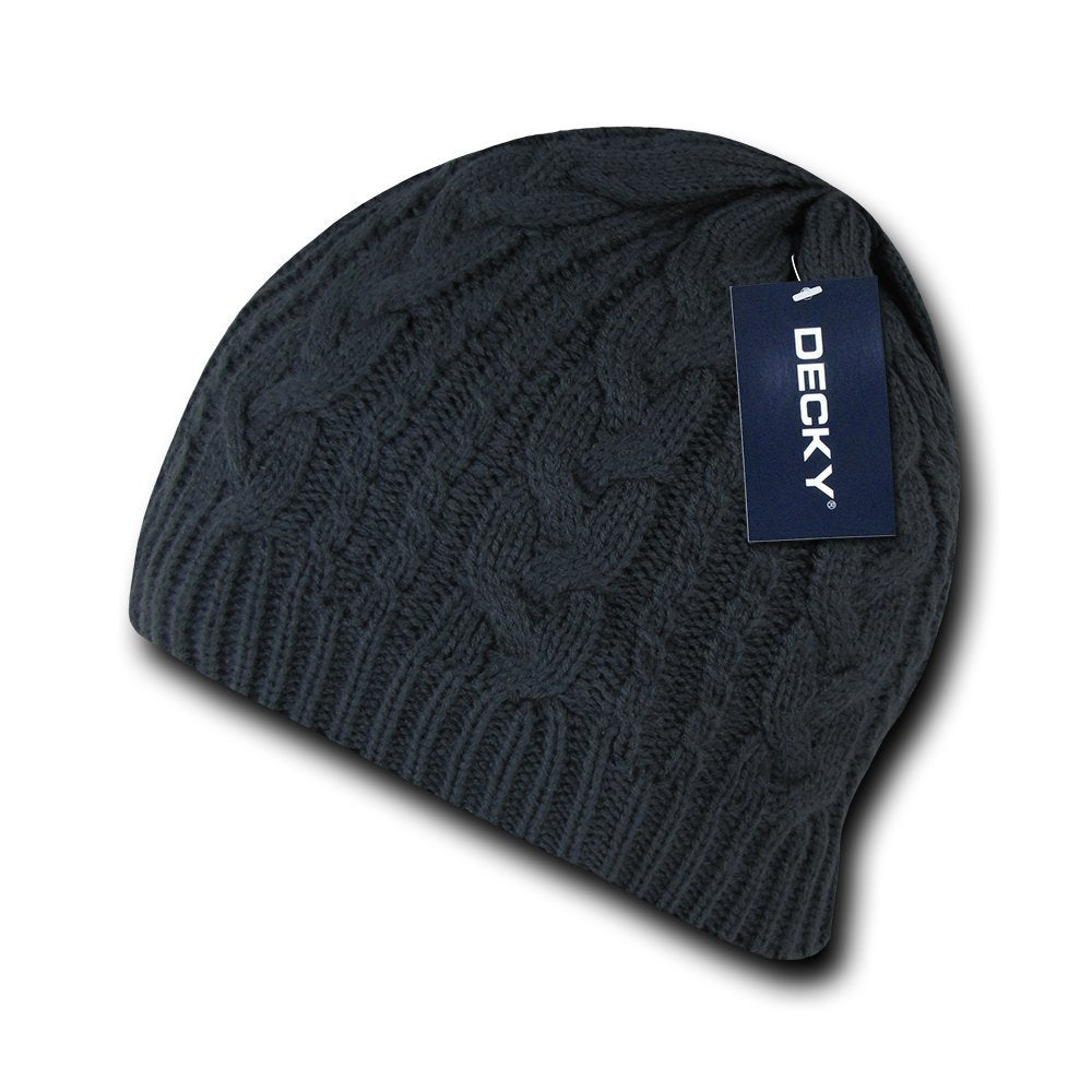 Decky 634-CHA Braidy Knit- Charcoal
