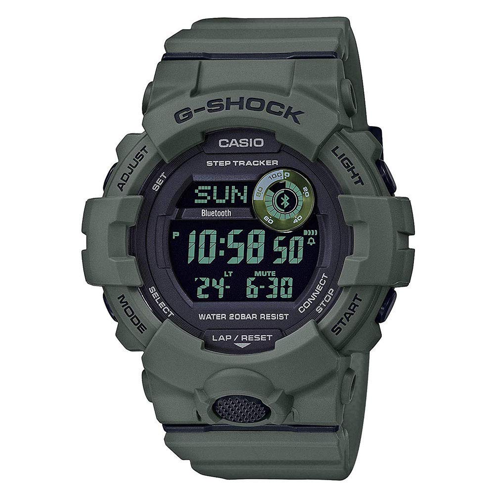 Casio Men's G-Shock Digital Power Trainer Connected Green Resin Watch GBD800UC-3
