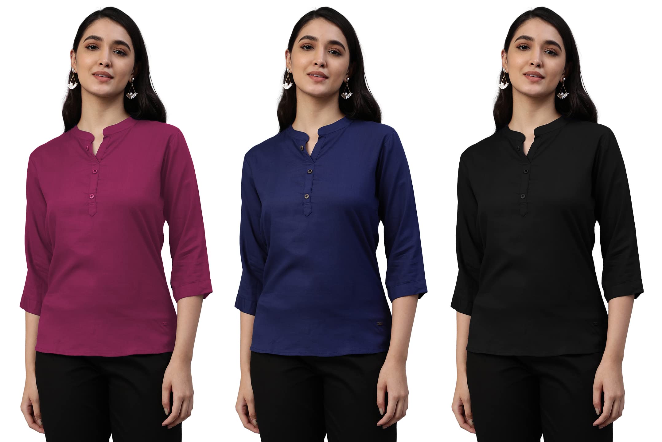 Lyra 430 Pure Rayon Woven Tunic For Women