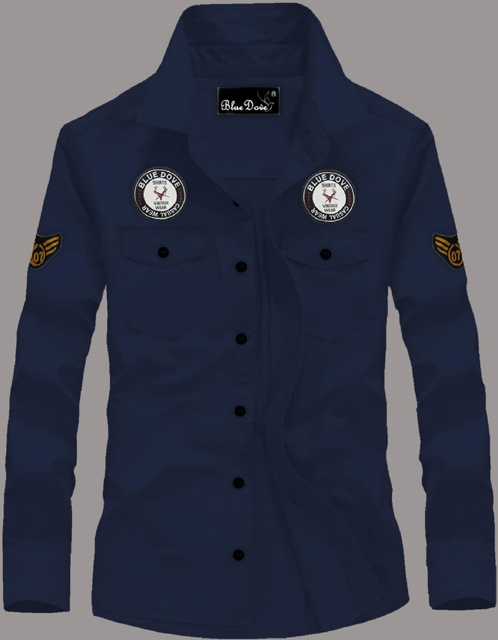 Kadiyu Double Pocket MenS Casual Shirt - Regular Fit, Solid Spread Collar, Versatile Everyday Wear, Comfortable And Stylish Desi