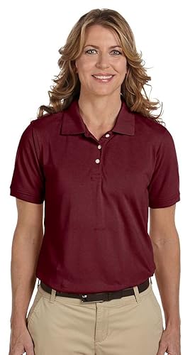 Ladies 56 oz Easy BlendPolo - WHITE - XS(D0102H763BT)