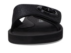 Michael Kors Women's MK Charm Slide Sport Sandal, Black, 6