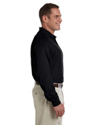 Ladies Pima Piqu Long-Sleeve Polo - BLAcK - S(D0102H7YRI2)