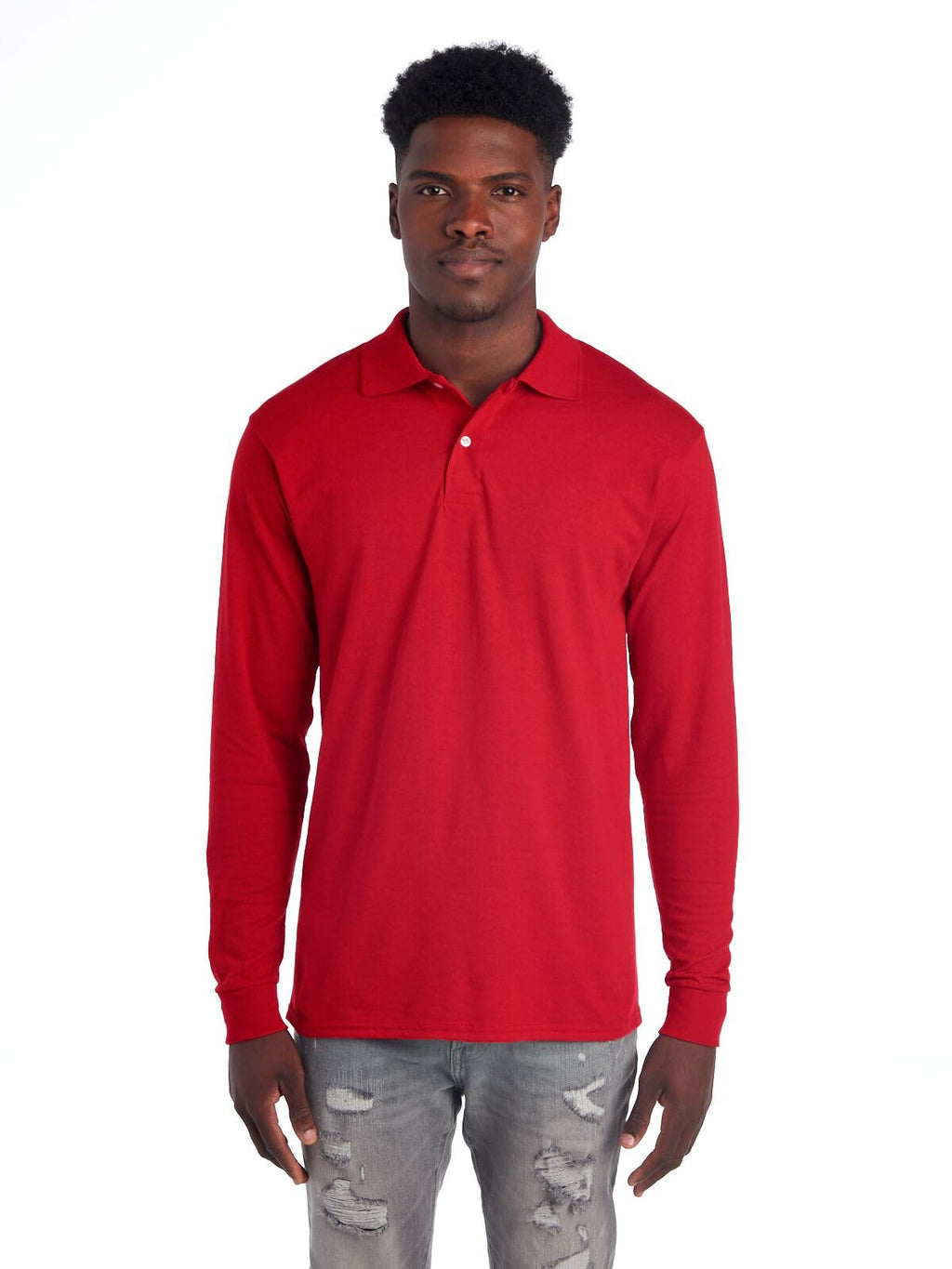 Jerzees Mens SpotShield Stain-Resistant Polo Shirt, X-Large, True Red