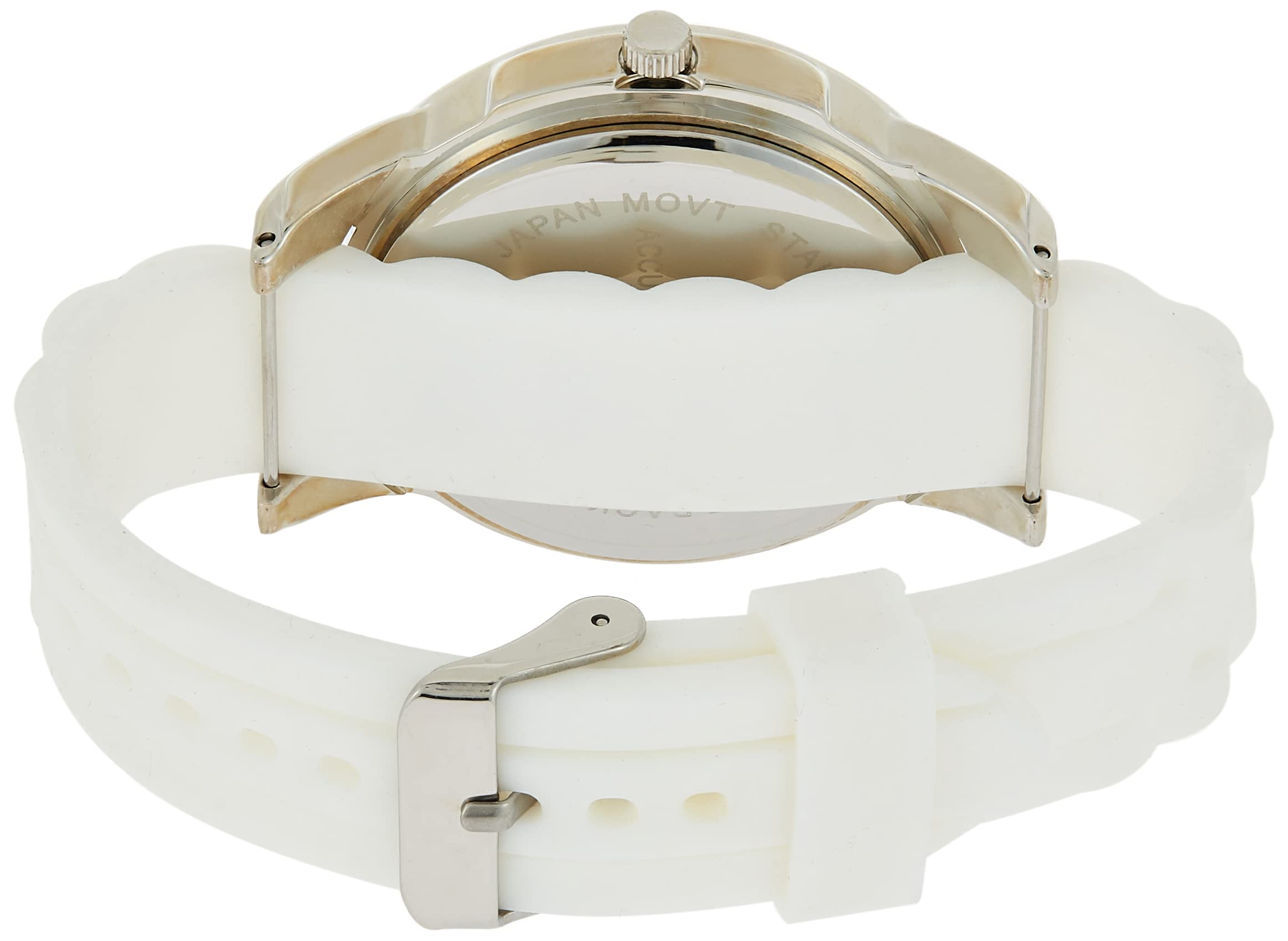 XOXO Womens Silver-Tone Analog Watch with Crystal-Accent Bezel - 7 Interchangeable Silicone Bands - Stylish Quartz Timepiece wit