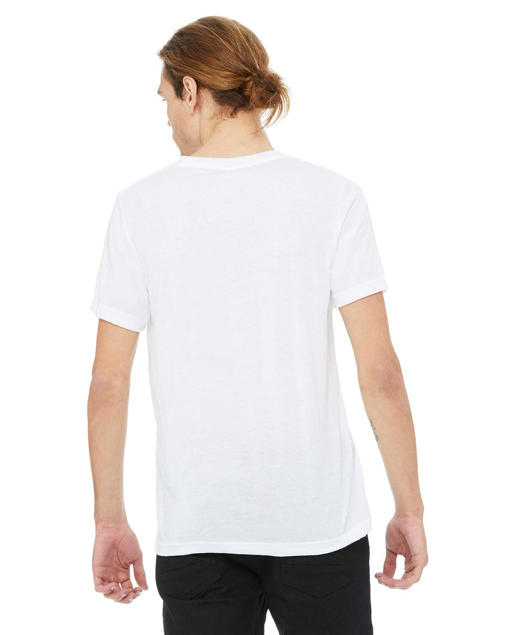 Unisex Triblend V-Neck T-Shirt - BLUE TRIBLEND - S(D0102H7W7H8)
