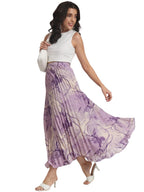 Kzully Crepe WomenS Maxi Skirts Purple