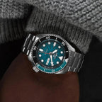 SEIKO SRPJ45 Automatic Watch for Men - 5 Sports - Teal Dial with Day/Date Calendar Wheel, Luminous Hands & Markers, Rotating Bez