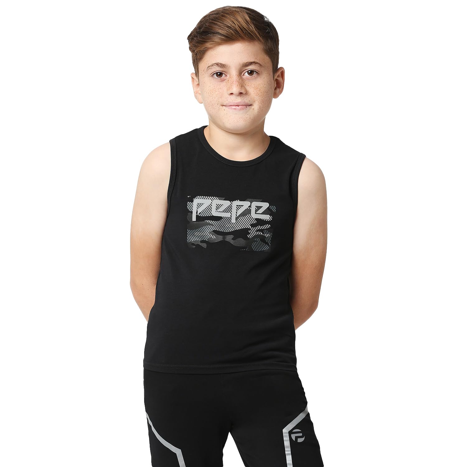 Pepe Jeans BoyS Regular Fit T-Shirt (Pb50367699914_Black
