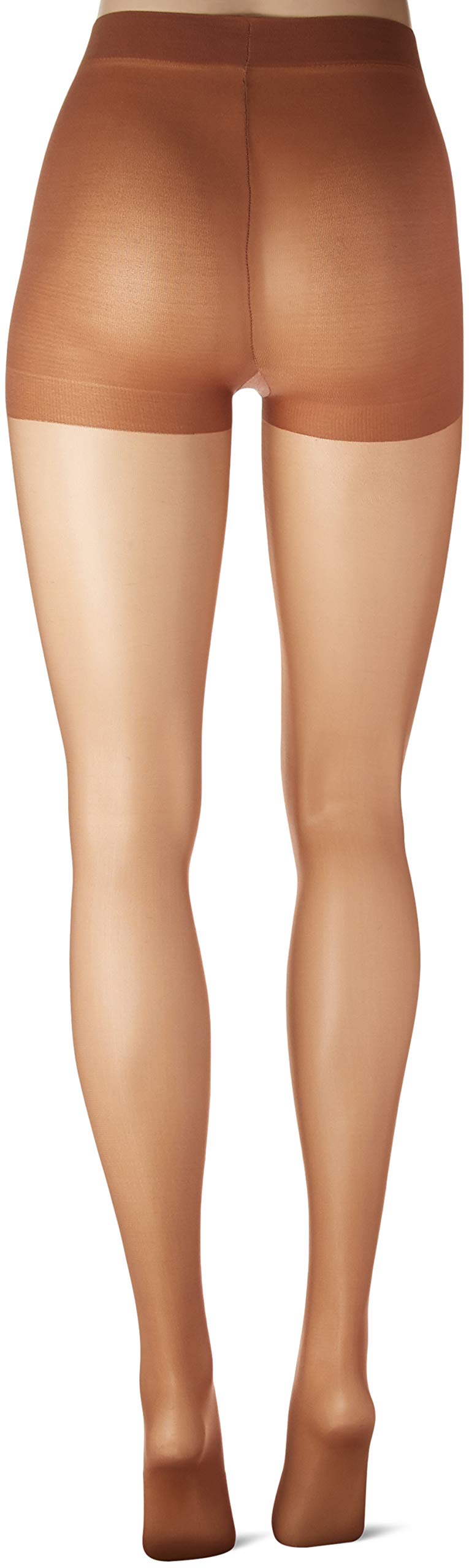 Hanes Women's Silk Reflections 6-Pack Control Top Reinforced Toe Silky Sheer Pantyhose, Barely There, AB