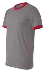 Mens Jersey Short-Sleeve Ringer T-Shirt - WHITE BLAcK - S(D0102H78NTX)