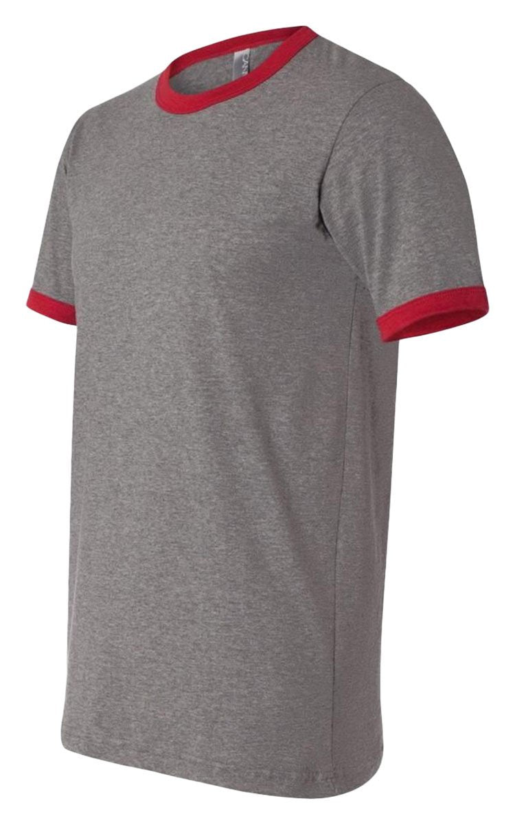 Mens Jersey Short-Sleeve Ringer T-Shirt - WHITE BLAcK - S(D0102H78NTX)