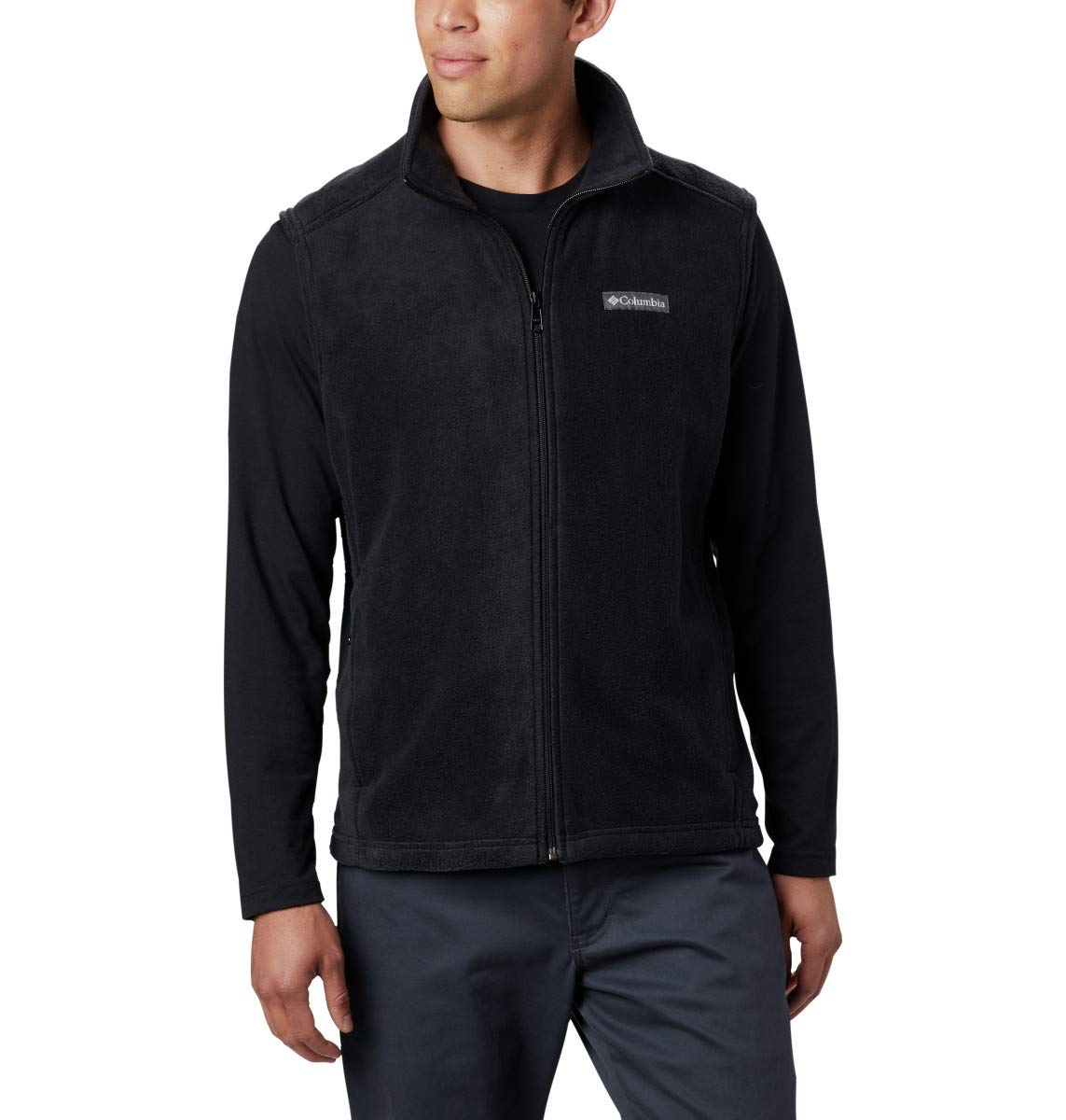columbia Mens Steens Mountain Vest, Black, XX-Large