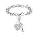 TONY & SANDY Initial Charm Bracelets for Girls Jewelry Stocking Stuffers Teens Teenage Girl Gifts Ideas Birthday Age 8 12 10 14 