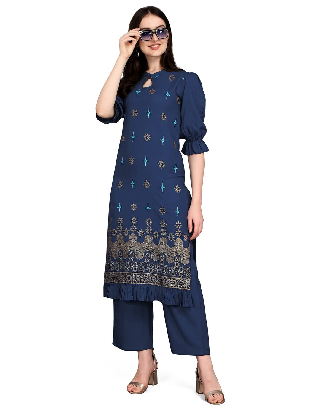 Sanisa Women'S Rayon Overall Kurta