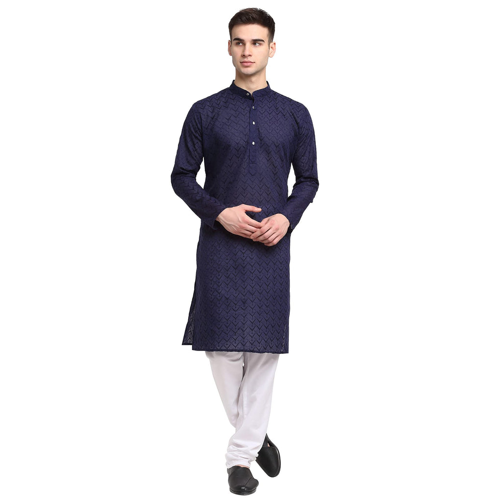 Jompers Mens & Self Design Kurta Pyjama Set