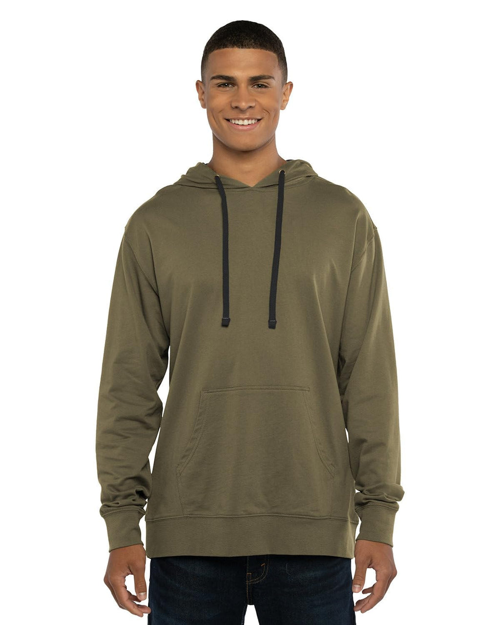 Unisex Laguna French Terry Pullover Hooded Sweatshirt - HTHR gREY BLAcK - XS(D0102H7NR0T)