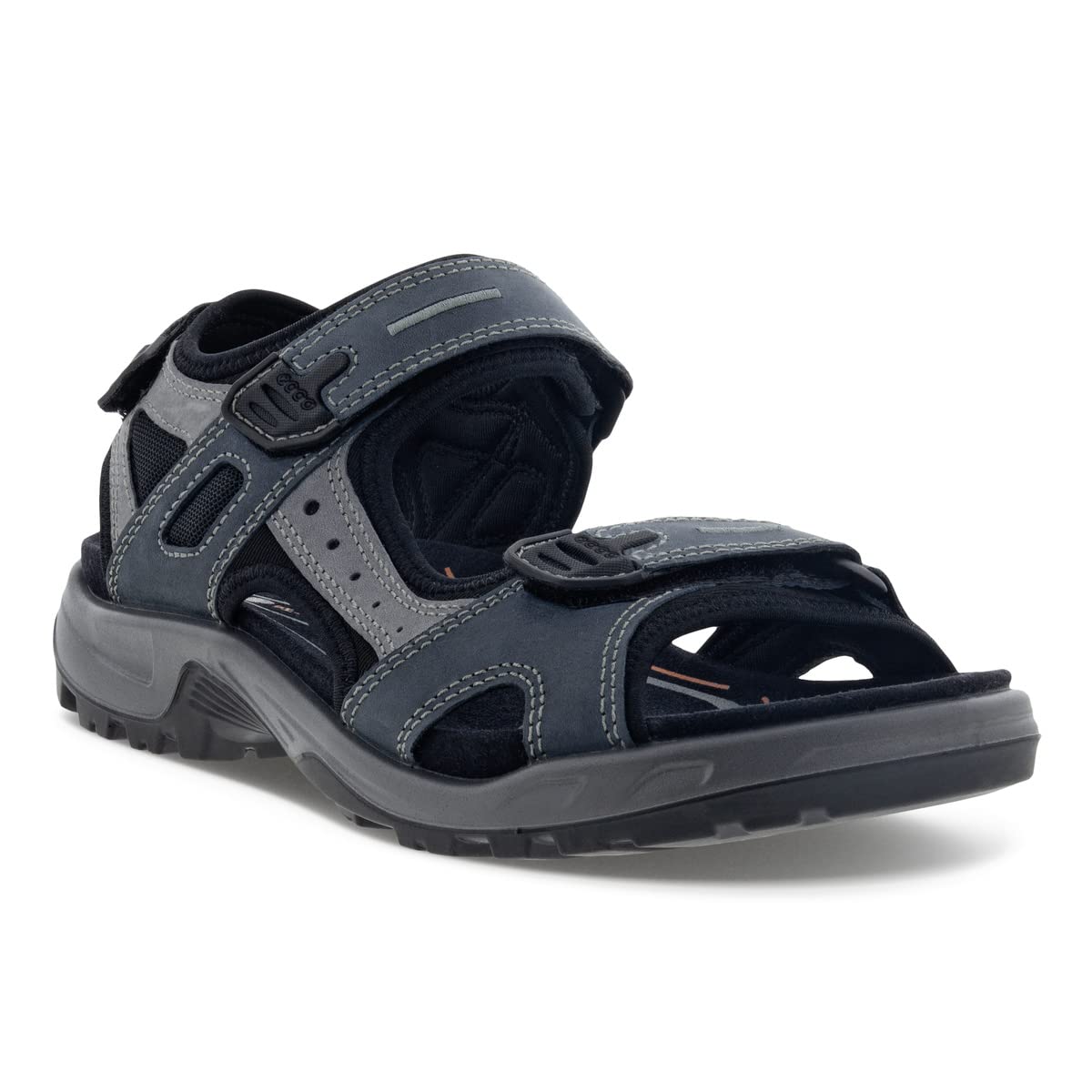 ECCO Men's Yucatan Sport Sandal, Marine Oil Nubuck, 13-13.5