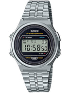 Casio A171 Vintage Stainless Steel Resin Digital A171WE-1A A171WE-1 Unisex Watch