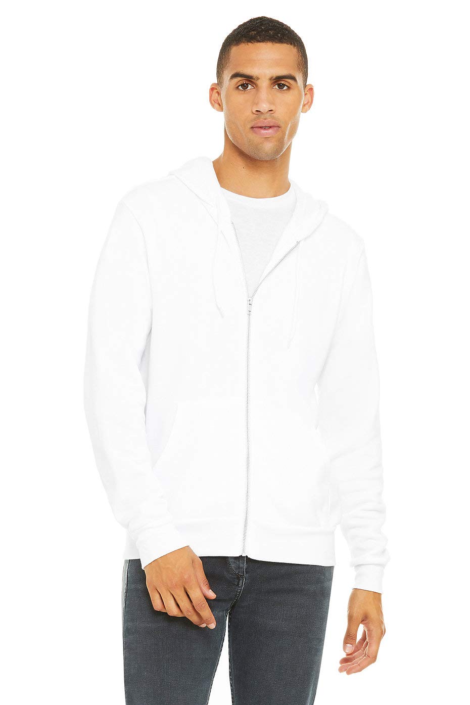 Unisex Sponge Fleece Full-Zip Hooded Sweatshirt - ASPHALT - 2XL(D0102H7WDJ6)